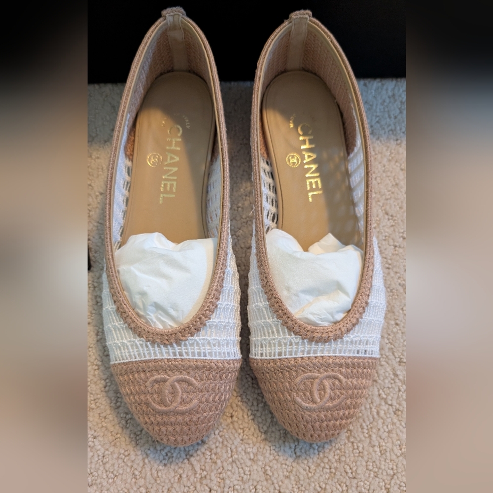 CHANEL Raffia SS25 Ballet flat